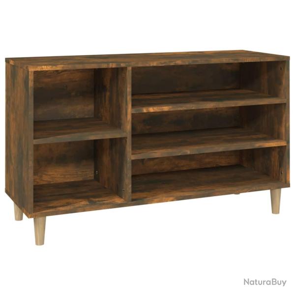 Armoire � chaussures range chaussures rangement meuble entr�e couloir salon 102 x 36 x 60 cm bois d