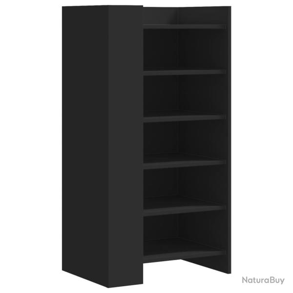 Armoire � chaussures range chaussures rangement meuble entr�e couloir salon 52 x 37,5 x 100 cm bois