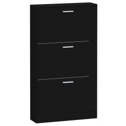 Armoire &agrave; chaussures range chaussures rangement meuble entr&eacute;e couloir salon 59 x 17 x 108 cm bois d