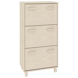 Armoire &agrave; chaussures range chaussures rangement meuble entr&eacute;e couloir salon 59,5 x 35 x 117 cm Pin