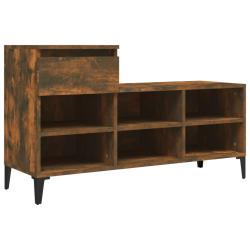 Armoire &agrave; chaussures range chaussures rangement meuble entr&eacute;e couloir salon 102 x 36 x 60 cm bois d