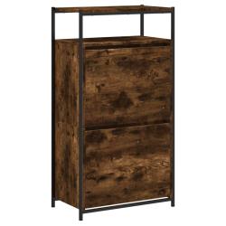 Armoire &agrave; chaussures range chaussures rangement meuble entr&eacute;e couloir salon 60 x 34 x 112 cm bois d