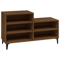 Armoire &agrave; chaussures range chaussures rangement meuble entr&eacute;e couloir salon 102 x 36 x 60 cm bois d