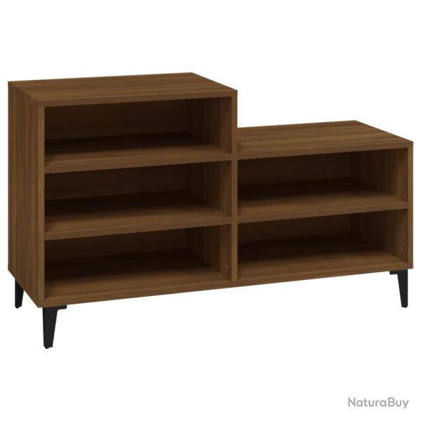 Armoire � chaussures range chaussures rangement meuble entr�e couloir salon 102 x 36 x 60 cm bois d