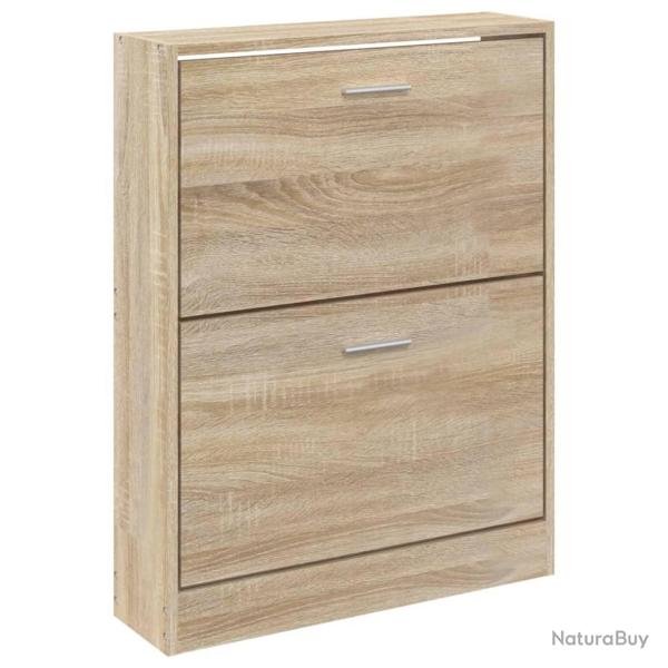 Armoire � chaussures range chaussures rangement meuble entr�e couloir salon 59 x 17 x 81 cm bois d'