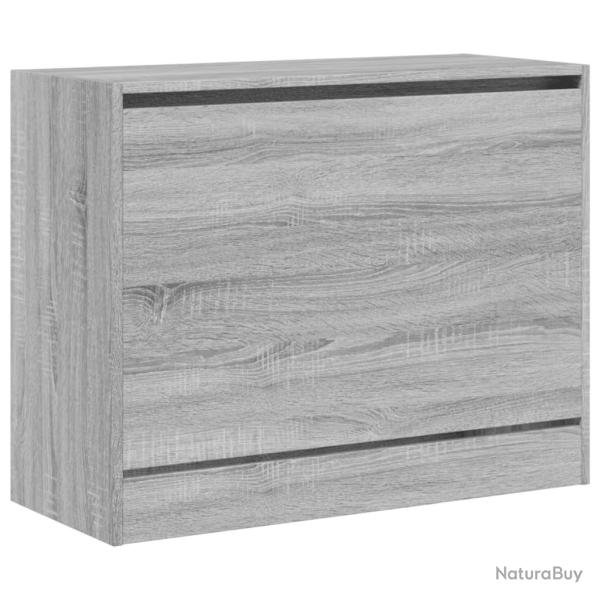 Armoire � chaussures range chaussures rangement meuble entr�e couloir salon sonoma 80 x 34 x 63 cm