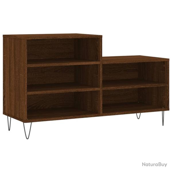 Armoire � chaussures range chaussures rangement meuble entr�e couloir salon 102 x 36 x 60 cm bois d