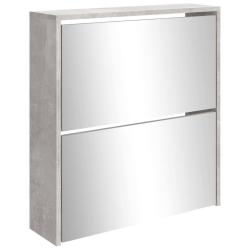 Armoire &agrave; chaussures range chaussures rangement meuble entr&eacute;e couloir salon et miroir 2 niveau x 63