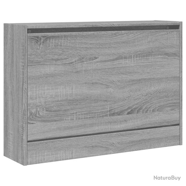 Armoire � chaussures range chaussures rangement meuble entr�e couloir salon sonoma 80 x 21 x 57 cm