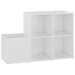 Armoire &agrave; chaussures range chaussures rangement meuble entr&eacute;e couloir salon d'entr&eacute;e brillant bois