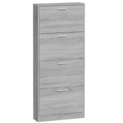 Armoire &agrave; chaussures range chaussures rangement meuble entr&eacute;e couloir salon sonoma 59 x 17 x 150 cm