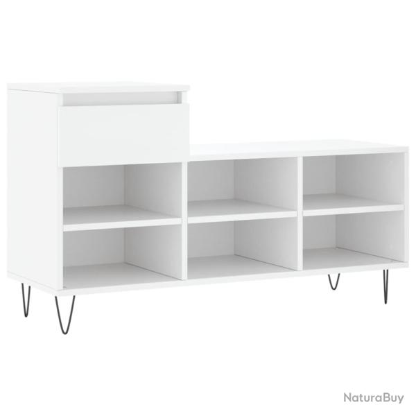 Armoire � chaussures range chaussures rangement meuble entr�e couloir salon 102 x 36 x 60 cm bois d