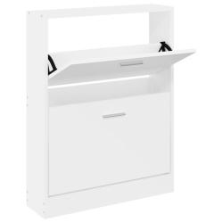 Armoire &agrave; chaussures range chaussures rangement meuble entr&eacute;e couloir salon 59 x 17 x 81 cm bois d'