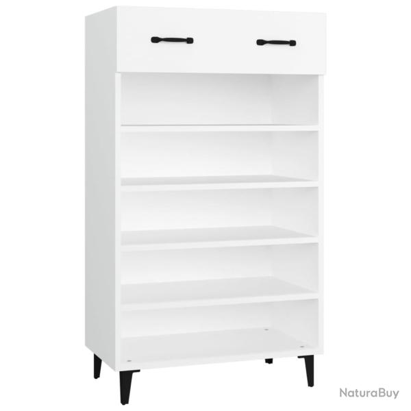 Armoire � chaussures range chaussures rangement meuble entr�e couloir salon 60 x 35 x 105 cm bois d