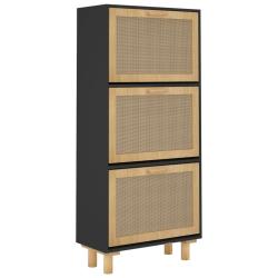 Armoire &agrave; chaussures range chaussures rangement meuble entr&eacute;e couloir salon 52 x 25 x 115 cm bois d