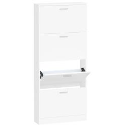 Armoire &agrave; chaussures range chaussures rangement meuble entr&eacute;e couloir salon 59 x 17 x 150 cm bois d