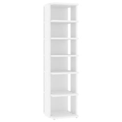 Armoire &agrave; chaussures range chaussures rangement meuble entr&eacute;e couloir salon 27,5 x 27 x 102 cm bois