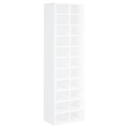 Armoire &agrave; chaussures range chaussures rangement meuble entr&eacute;e couloir salon 54 x 34 x 183 cm bois d