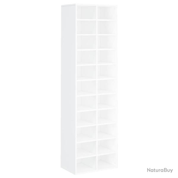 Armoire � chaussures range chaussures rangement meuble entr�e couloir salon 54 x 34 x 183 cm bois d