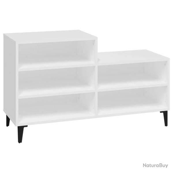 Armoire � chaussures range chaussures rangement meuble entr�e couloir salon 102 x 36 x 60 cm bois d
