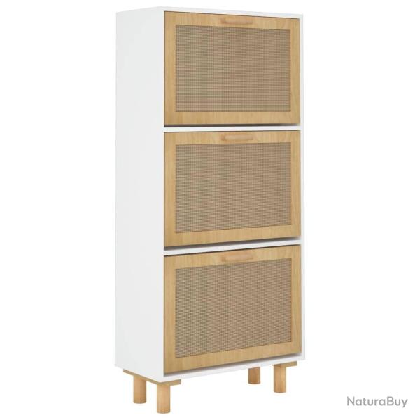 Armoire � chaussures range chaussures rangement meuble entr�e couloir salon 52 x 25 x 115 cm bois d