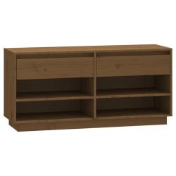 Armoire &agrave; chaussures range chaussures rangement meuble entr&eacute;e couloir salon 110 x 34 x 52 cm bois d