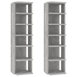 Armoires &agrave; chaussures range chaussures rangement meuble entr&eacute;e couloir salon lot de 2 27,5 x 27 x 1
