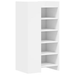 Armoire &agrave; chaussures range chaussures rangement meuble entr&eacute;e couloir salon 52 x 37,5 x 100 cm bois
