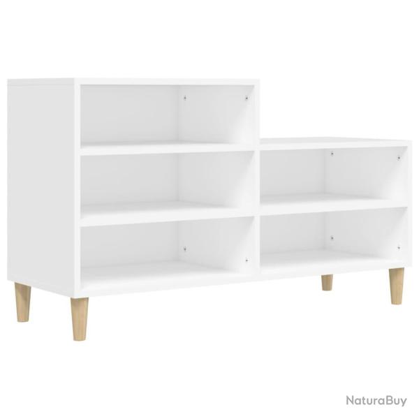 Armoire � chaussures range chaussures rangement meuble entr�e couloir salon 102 x 36 x 60 cm bois d