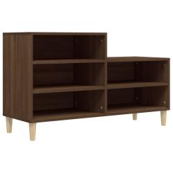 Armoire &agrave; chaussures range chaussures rangement meuble entr&eacute;e couloir salon 102 x 36 x 60 cm bois d