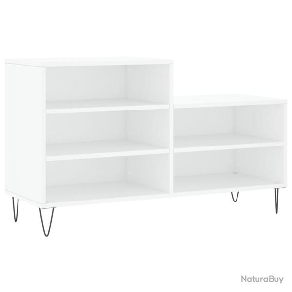 Armoire � chaussures range chaussures rangement meuble entr�e couloir salon 102 x 36 x 60 cm bois d