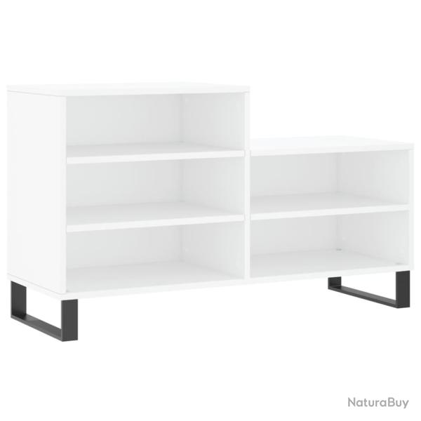 Armoire � chaussures range chaussures rangement meuble entr�e couloir salon 102 x 36 x 60 cm bois d