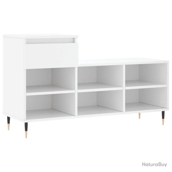 Armoire � chaussures range chaussures rangement meuble entr�e couloir salon 102 x 36 x 60 cm bois d