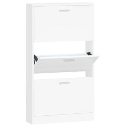 Armoire &agrave; chaussures range chaussures rangement meuble entr&eacute;e couloir salon 59 x 17 x 108 cm bois d