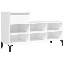 Armoire &agrave; chaussures range chaussures rangement meuble entr&eacute;e couloir salon 102 x 36 x 60 cm bois d