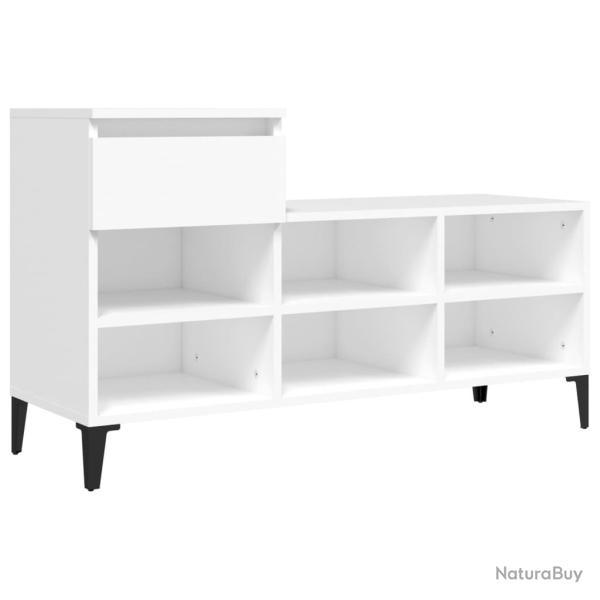 Armoire � chaussures range chaussures rangement meuble entr�e couloir salon 102 x 36 x 60 cm bois d