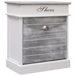 Armoire &agrave; chaussures range chaussures rangement meuble entr&eacute;e couloir salon 50 x 28 x 58 cm bois de