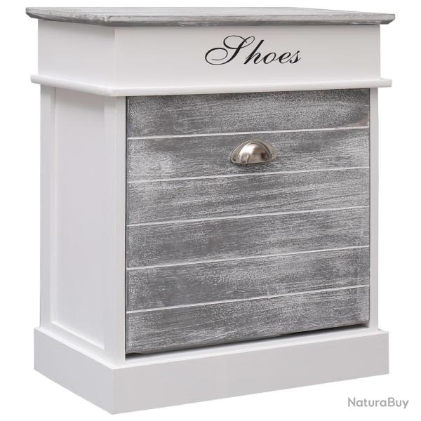 Armoire � chaussures range chaussures rangement meuble entr�e couloir salon 50 x 28 x 58 cm bois de