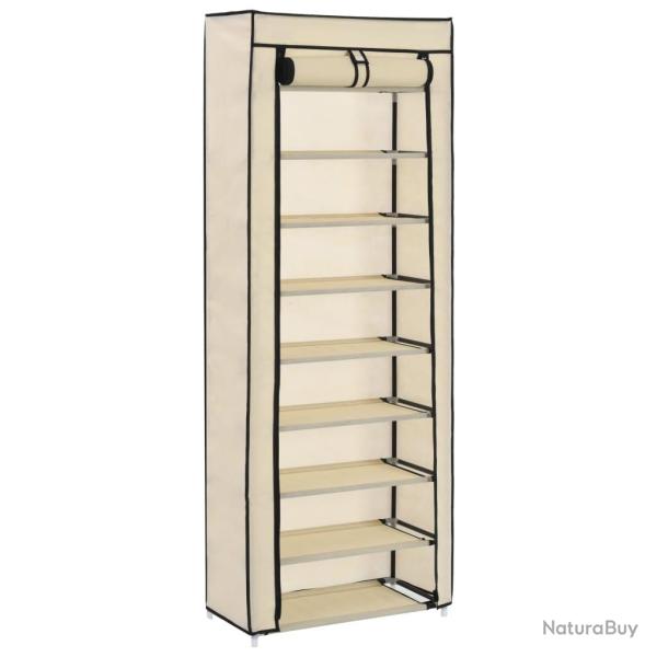 Armoire � chaussures range chaussures rangement meuble entr�e couloir salon avec housse 57 x 29 x 1