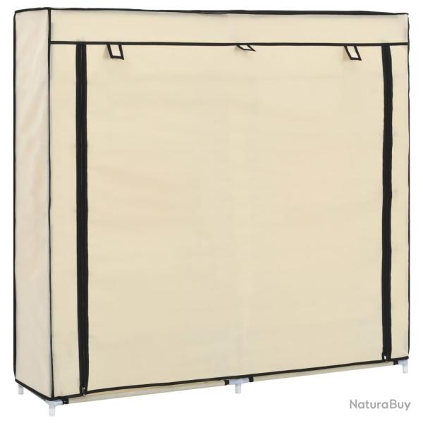 Armoire � chaussures range chaussures rangement meuble entr�e couloir salon avec housse 115 x 28 x