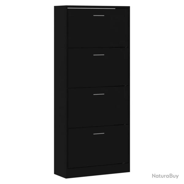 Armoire � chaussures range chaussures rangement meuble entr�e couloir salon 63 x 24 x 147 cm bois d