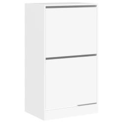 Armoire &agrave; chaussures range chaussures rangement meuble entr&eacute;e couloir salon 2 tiroirs rabattables 6