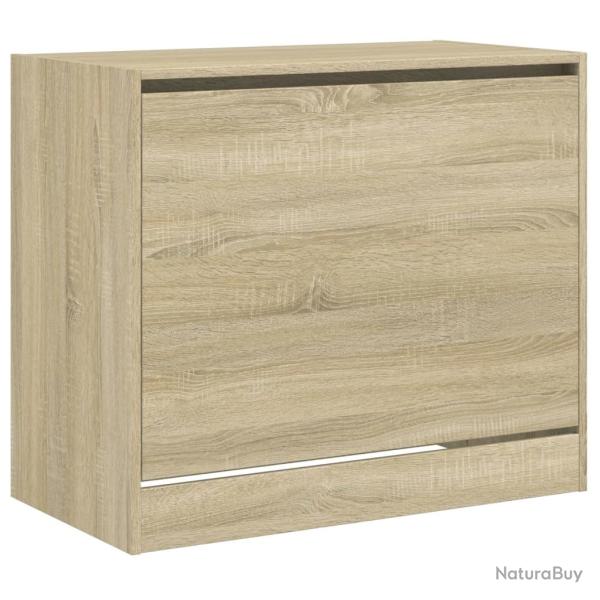 Armoire � chaussures range chaussures rangement meuble entr�e couloir salon sonoma 80 x 42 x 69 cm