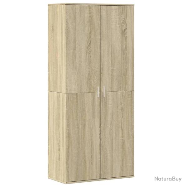 Armoire � chaussures range chaussures rangement meuble entr�e couloir salon sonoma 80 x 39 x 178 cm