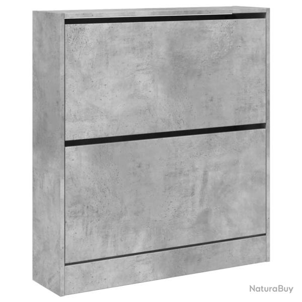 Armoire � chaussures range chaussures rangement meuble entr�e couloir salon 80 x 21 x 87,5 cm bois