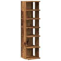 Armoire &agrave; chaussures range chaussures rangement meuble entr&eacute;e couloir salon vieux bois 28 x 27 x 10