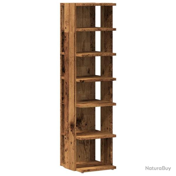 Armoire � chaussures range chaussures rangement meuble entr�e couloir salon vieux bois 28 x 27 x 10