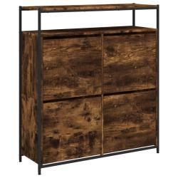 Armoire &agrave; chaussures range chaussures rangement meuble entr&eacute;e couloir salon 4 tiroirs rabattables f