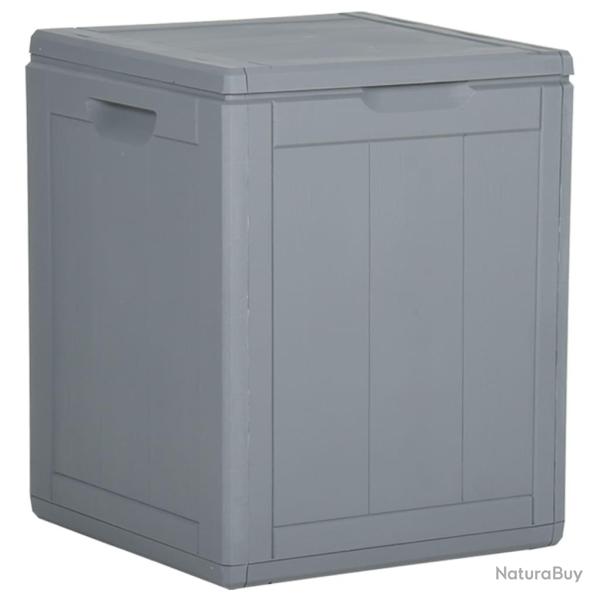Coffre bo�te meuble de jardin rangement 90 litres pp rotin gris 02_0013050