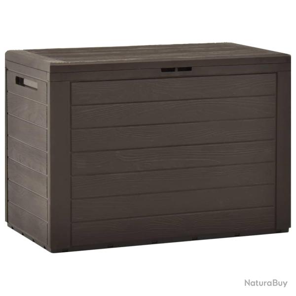 Coffre bo�te meuble de jardin rangement 78 x 44 x 55 cm marron 02_0013100